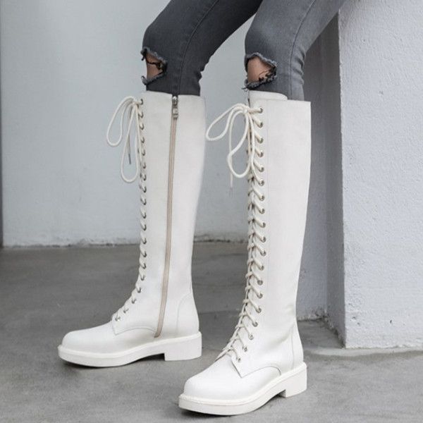 boots pxelena 2021 autumn winter brand knee high motorcycle genuine leather women low heel lace up riding knight shoe, Black
boots pxelena 2021 autumn winter brand knee high motorcycle genuine leather women low heel lace up riding knight shoe, Black