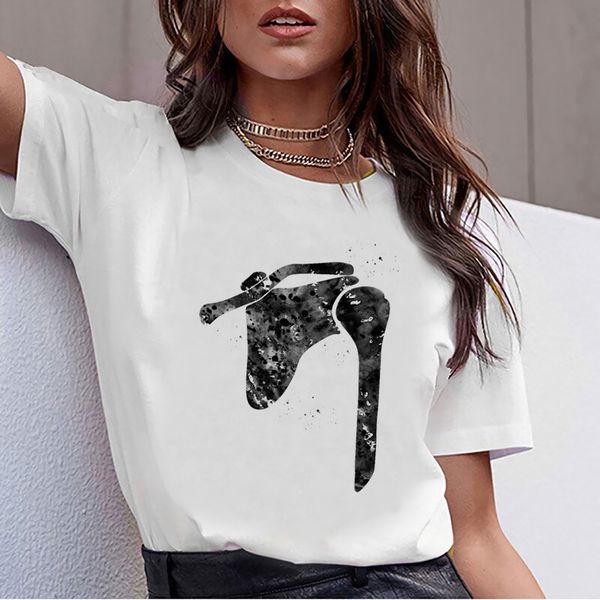 t shirt women shoulder bones fashion white cotton female tshirt
t shirt women shoulder bones fashion white cotton female tshirt