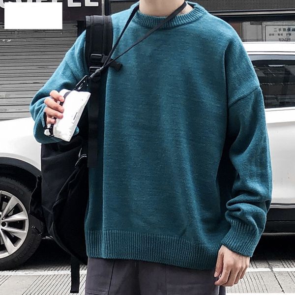 men's o-neck pullover autumn winter warm spacious long sleeve solid comfortable clothes knitted casual male sweater pull homme, White;black
men's o-neck pullover autumn winter warm spacious long sleeve solid comfortable clothes knitted casual male sweater pull homme, White;black