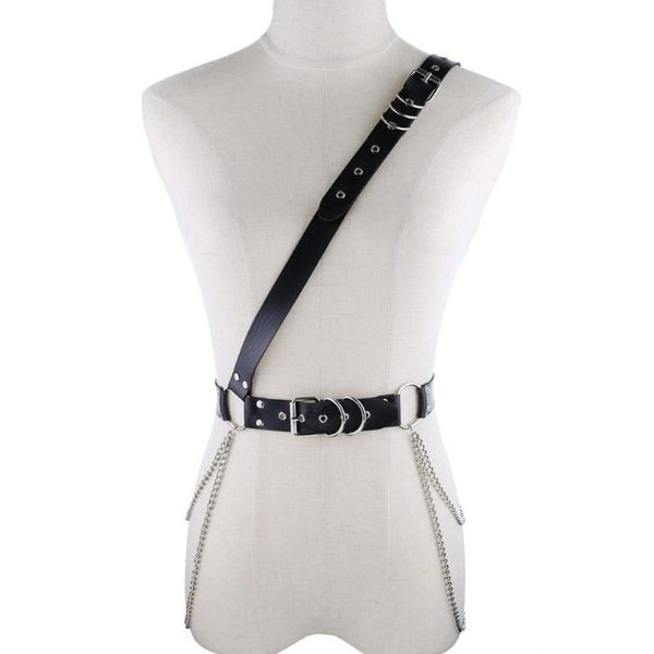 kmvexo punk rock tassel waist chains statement harajuku body jewelry leather harness body bondage corset shoulder necklaces, Silver
kmvexo punk rock tassel waist chains statement harajuku body jewelry leather harness body bondage corset shoulder necklaces, Silver