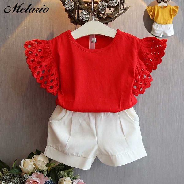 melario girls clothing sets 2020 new summer kids clothes girl refreshing openwork sleeve + pant 2pcs set children clothing, White
melario girls clothing sets 2020 new summer kids clothes girl refreshing openwork sleeve + pant 2pcs set children clothing, White