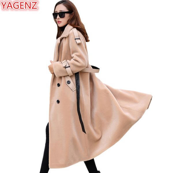 yagenz autumn winter jacket women faux fur wool coat long section fashion suit collar lambswool windbreaker coat842, Black
yagenz autumn winter jacket women faux fur wool coat long section fashion suit collar lambswool windbreaker coat842, Black