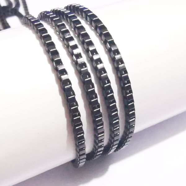 3meter lot in bulk stainelss steel 2.4mm black square box link chain jewelry findings marking diy necklace, Silver
3meter lot in bulk stainelss steel 2.4mm black square box link chain jewelry findings marking diy necklace, Silver