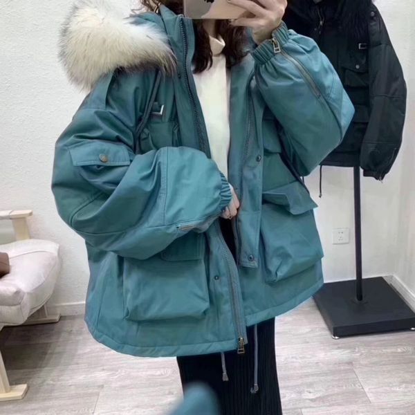 women's down & parkas 2021 winter jacket korean style woman parker fur collar coat female womens clothing abrigos wpy1165, Black
women's down & parkas 2021 winter jacket korean style woman parker fur collar coat female womens clothing abrigos wpy1165, Black