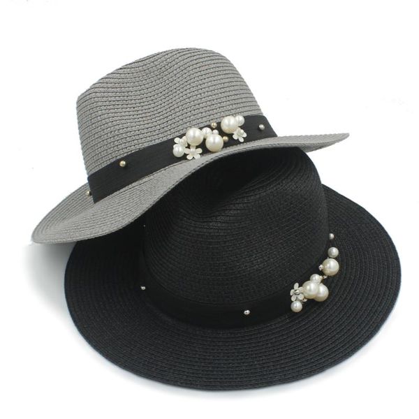 fashion women summer toquilla straw panama sun hat for elegant lady wide brim pearl flower female sunbonnet floppy beach cap, Blue;gray
fashion women summer toquilla straw panama sun hat for elegant lady wide brim pearl flower female sunbonnet floppy beach cap, Blue;gray