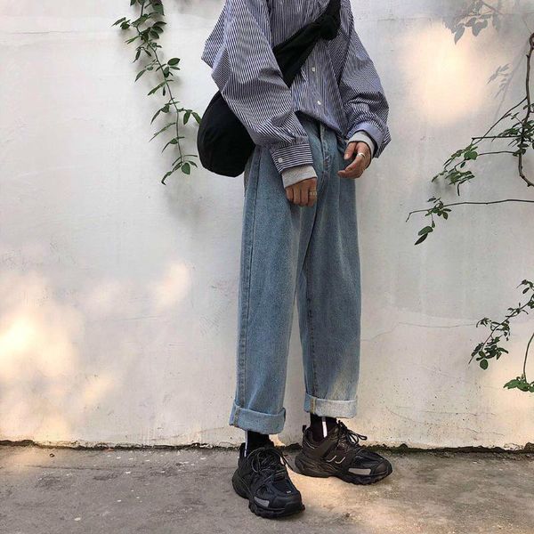 2020 men's new pattern baggy homme classic cargo pocket jeans blue color loose leisure wide leg pants biker denim trousers -2xl
2020 men's new pattern baggy homme classic cargo pocket jeans blue color loose leisure wide leg pants biker denim trousers -2xl
