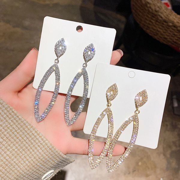 big geometric rhinestone earrings for women 2020 new statement long drop pendientes jewelry wholesale, Silver
big geometric rhinestone earrings for women 2020 new statement long drop pendientes jewelry wholesale, Silver