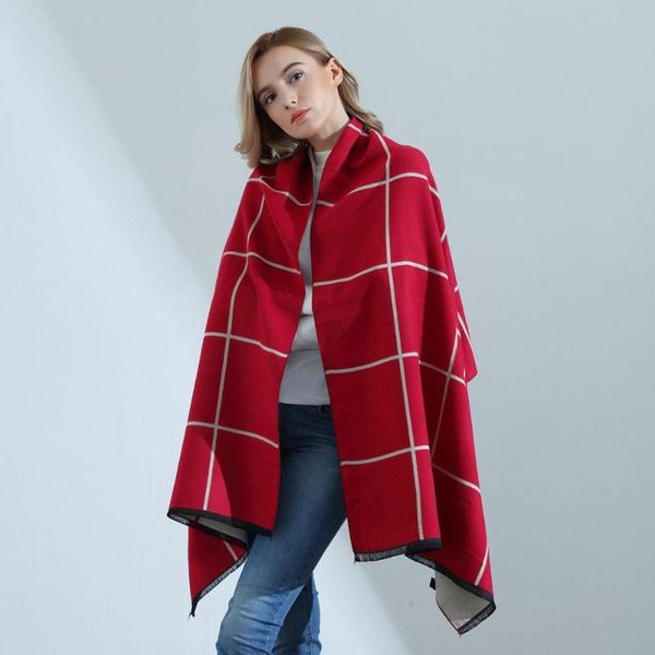 scarves 2021 autumn winter ladies double-sided dual-use stitching british decoration plaid imitation cashmere scarf bufanda, Blue;gray
scarves 2021 autumn winter ladies double-sided dual-use stitching british decoration plaid imitation cashmere scarf bufanda, Blue;gray