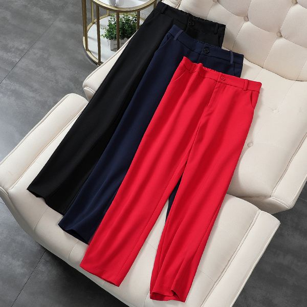 women's pants & capris fall slim suit plus size 2021 clothing ladies office trousers fashion casual, Black;white
women's pants & capris fall slim suit plus size 2021 clothing ladies office trousers fashion casual, Black;white