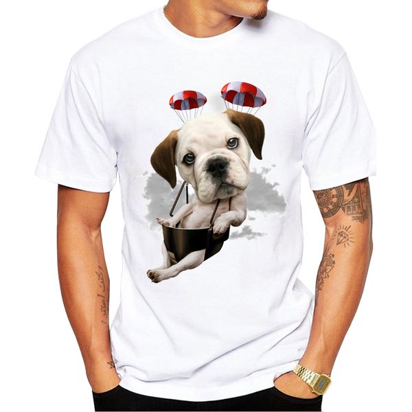 2018 bulldog parachuting men's fashion dog print t-shirt summer cool breathable t shirt hipster tee
2018 bulldog parachuting men's fashion dog print t-shirt summer cool breathable t shirt hipster tee