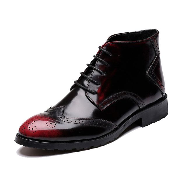 2020 autumn new men boots big size 38-43 vintage brogue style men shoes casual fashion lace-up ankle boots for man red black
2020 autumn new men boots big size 38-43 vintage brogue style men shoes casual fashion lace-up ankle boots for man red black
