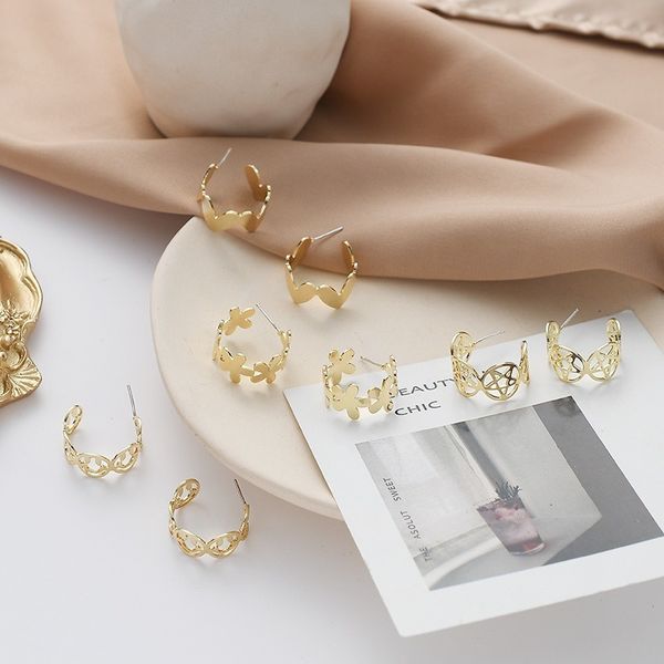 drop stud earrings pentagram ladies pendant earring women simple fashion jewelry wedding european gold color trendy kolczyki, Golden;silver
drop stud earrings pentagram ladies pendant earring women simple fashion jewelry wedding european gold color trendy kolczyki, Golden;silver