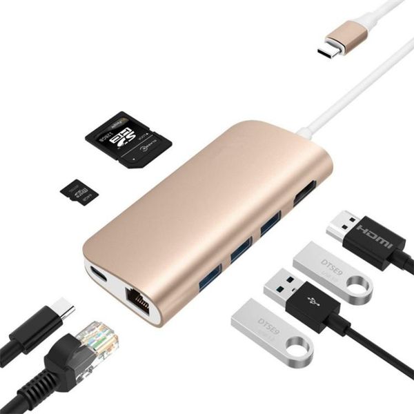 multiport usb c adapter 8 in 1 type c hub usb3.1 docking station 4k hdm1 rj45 sd tf pd charging car reader for computer phone
multiport usb c adapter 8 in 1 type c hub usb3.1 docking station 4k hdm1 rj45 sd tf pd charging car reader for computer phone