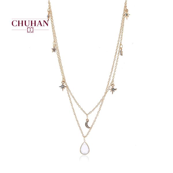 chuhan 2020 fashion star moon jewelry necklace for women tassel necklace bohemian multi layered pendant necklaces geometric j160, Silver
chuhan 2020 fashion star moon jewelry necklace for women tassel necklace bohemian multi layered pendant necklaces geometric j160, Silver