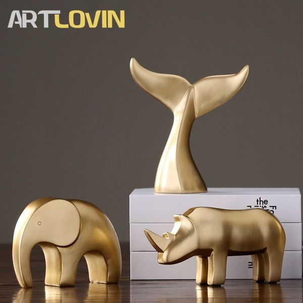 nordic home decor figurines golden elephant animal statues giraffe rhino resin decoration creative home desk display sculpture
nordic home decor figurines golden elephant animal statues giraffe rhino resin decoration creative home desk display sculpture