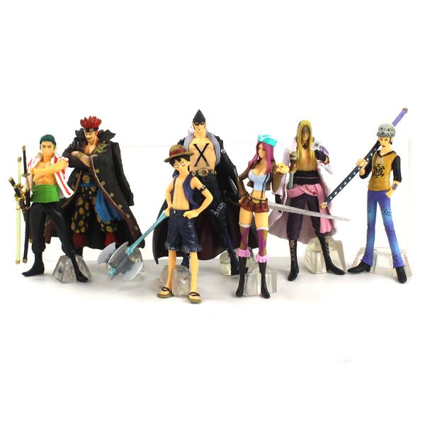 7pcs/set anime one piece luffy trafalgar`law kiddo x` drake roronoa zoro pvc action figure model toy
7pcs/set anime one piece luffy trafalgar`law kiddo x` drake roronoa zoro pvc action figure model toy