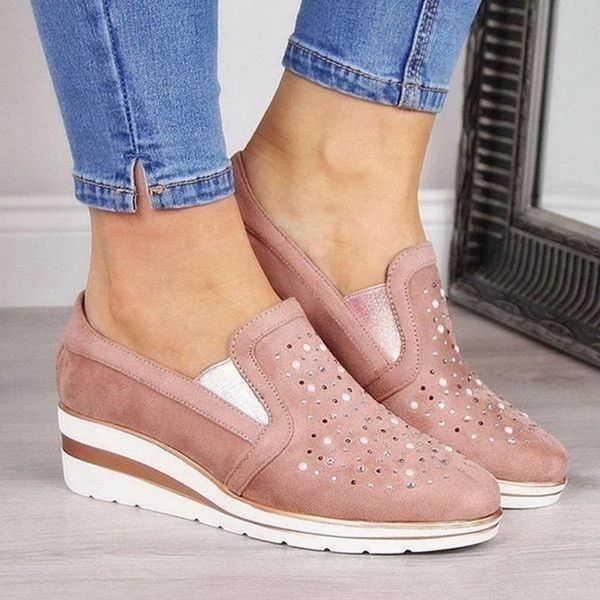 2020 new fashion autumn ladies casual wedge with rhinestones a pedal lok fu shoes comfortable women running shoes, Black
2020 new fashion autumn ladies casual wedge with rhinestones a pedal lok fu shoes comfortable women running shoes, Black