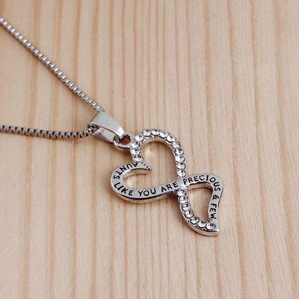 pendant necklaces 2021 fashion classical mother's day heart necklace pendant"aunts like you are precious few"as gift for your, Silver
pendant necklaces 2021 fashion classical mother's day heart necklace pendant"aunts like you are precious few"as gift for your, Silver