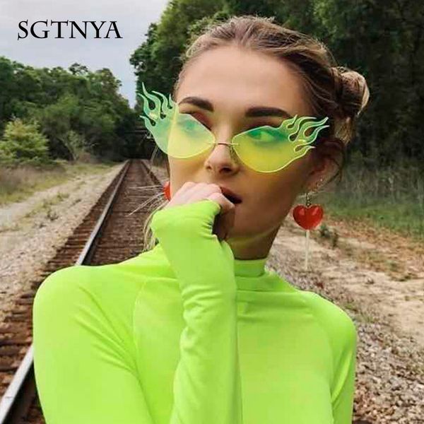 sgtnyafashion triangle cat-eye flame style sunglasses female tide super cool large frame sunglasses street shooting glassesuv400, White;black
sgtnyafashion triangle cat-eye flame style sunglasses female tide super cool large frame sunglasses street shooting glassesuv400, White;black