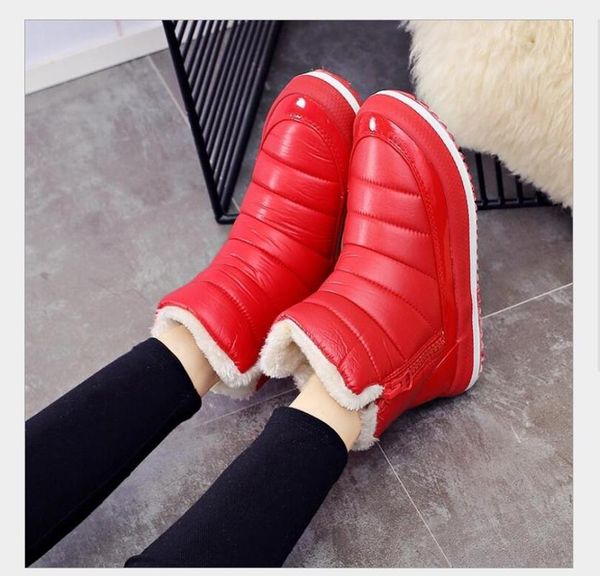 boots women's winter shoes women plush warm thick sole fur ankle waterproof side zipper casual for, Black
boots women's winter shoes women plush warm thick sole fur ankle waterproof side zipper casual for, Black