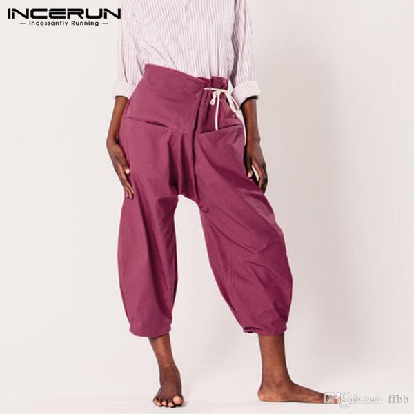2019 men harem pants big drop-crotch trousers loose baggy joogers drawstring elastic waist male pant yoga-pants hombre pantalon, Black
2019 men harem pants big drop-crotch trousers loose baggy joogers drawstring elastic waist male pant yoga-pants hombre pantalon, Black