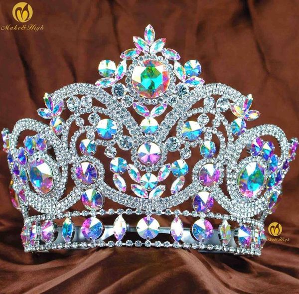 gorgeous 15.5cm height ab crystal women tiara brides diadem flower beauty pageant crown wedding bridal prom party hair jewelry, Golden;silver
gorgeous 15.5cm height ab crystal women tiara brides diadem flower beauty pageant crown wedding bridal prom party hair jewelry, Golden;silver