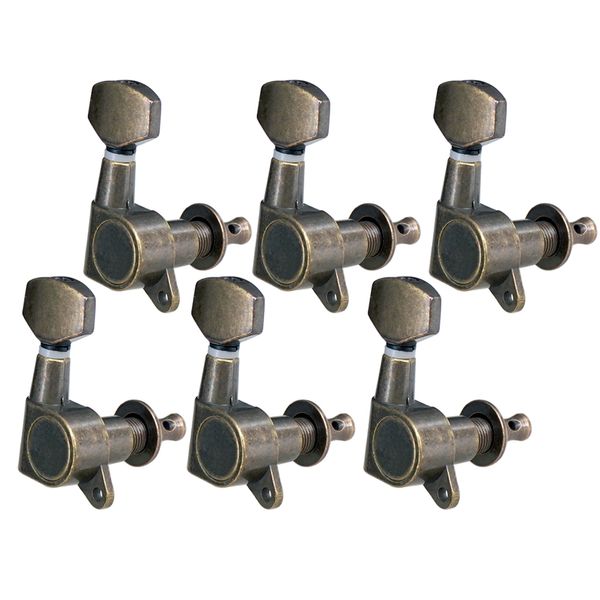 6r guitar string tuning pegs keys tuners for guitar parts accessories, 6 pack
6r guitar string tuning pegs keys tuners for guitar parts accessories, 6 pack