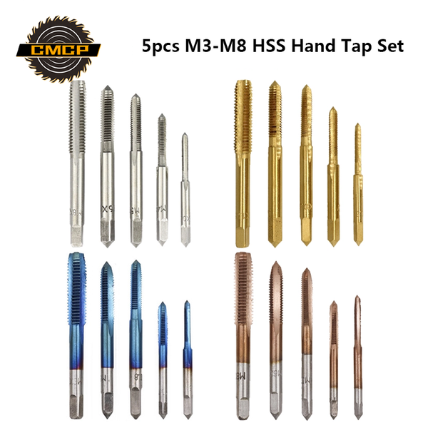 5pcs m3 m4 m5 m6 m8 hss hand tap set nano blue coated metric screw thread tap ticn coated screw drill bit hand tools
5pcs m3 m4 m5 m6 m8 hss hand tap set nano blue coated metric screw thread tap ticn coated screw drill bit hand tools
