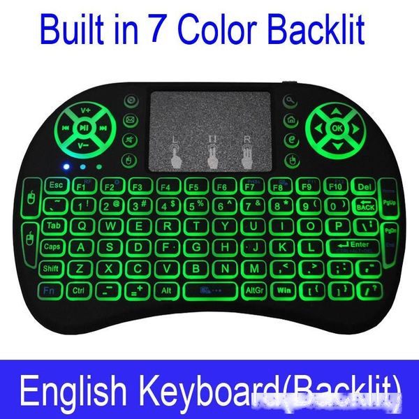 keyboard i8 7 colors backlit 2.4g wireless keyboard air mouse english russian touchpad handheld for android tv box t9 h96 max plus
keyboard i8 7 colors backlit 2.4g wireless keyboard air mouse english russian touchpad handheld for android tv box t9 h96 max plus