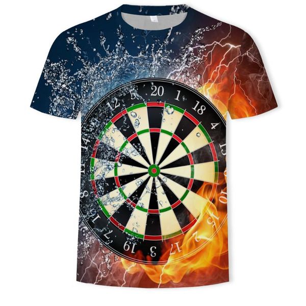 20203d digital printing dart target men's round neck short sleeve pullover t-shirt, Black;blue
20203d digital printing dart target men's round neck short sleeve pullover t-shirt, Black;blue
