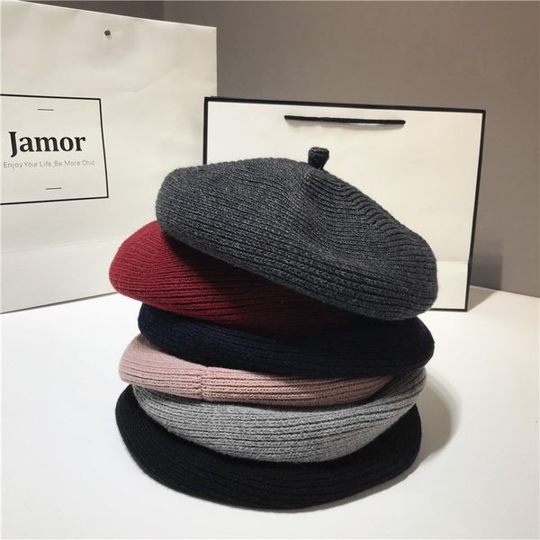 berets sombreros de mujer simple fashion beret korean pumpkin hat tide color wool knit cappello donna kapelusz boina hombre, Blue;gray
berets sombreros de mujer simple fashion beret korean pumpkin hat tide color wool knit cappello donna kapelusz boina hombre, Blue;gray