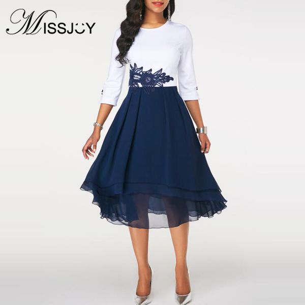 missjoy party dress women 2020 autumn plus size o-neck lace patchwork office work elegant a-line female clothing vestidos s-5xl, Black;gray
missjoy party dress women 2020 autumn plus size o-neck lace patchwork office work elegant a-line female clothing vestidos s-5xl, Black;gray