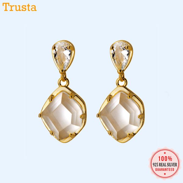 stud trustdavis authentic 100% 925 sterling silver transparent geometric earring for women girl jewelry gift dt03, Golden;silver
stud trustdavis authentic 100% 925 sterling silver transparent geometric earring for women girl jewelry gift dt03, Golden;silver