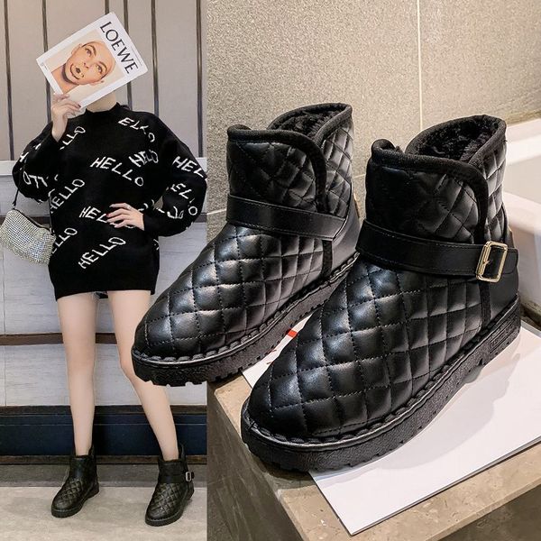мода круглый toe ботильоны зимы женщин короткие плюшевые keep warm snow boots на низком каблуке плоский повседневный zapatillas mujer 2020, Black
мода круглый toe ботильоны зимы женщин короткие плюшевые keep warm snow boots на низком каблуке плоский повседневный zapatillas mujer 2020, Black