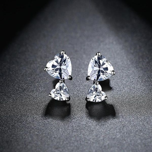 stud tiny trendy cubic zirconia cz double heart earrings clear small love crystal for women jewelry e-h040, Golden;silver
stud tiny trendy cubic zirconia cz double heart earrings clear small love crystal for women jewelry e-h040, Golden;silver