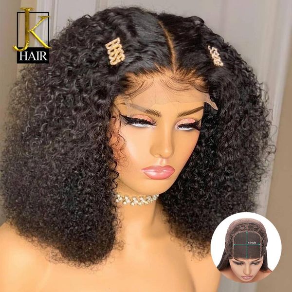 lace wigs 200% density kinky curly 4*4 closure front human hair for women black remy brazilian short bob wig middle part jk, Black;brown
lace wigs 200% density kinky curly 4*4 closure front human hair for women black remy brazilian short bob wig middle part jk, Black;brown