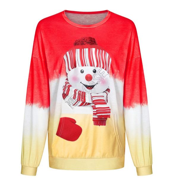 2020 christmas rainbow gradient snowman printed women's sweater designers autumn winter casual sports sweatshirts clothes plus size d93, Black
2020 christmas rainbow gradient snowman printed women's sweater designers autumn winter casual sports sweatshirts clothes plus size d93, Black