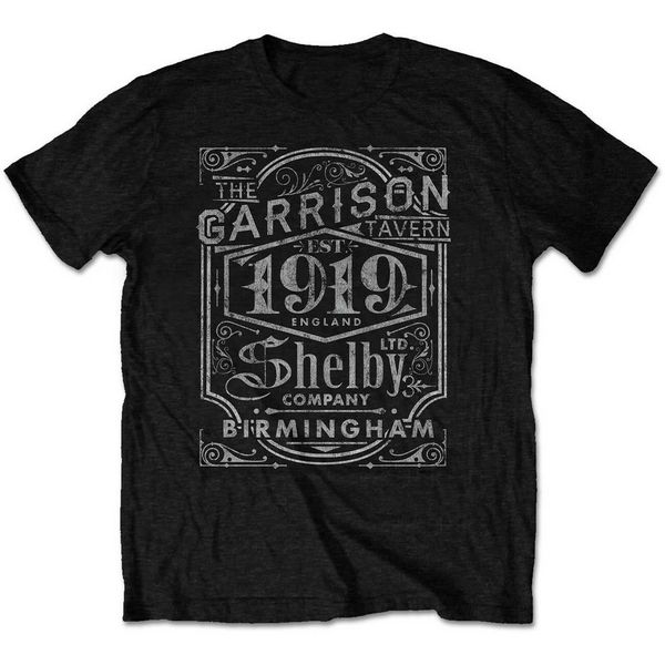 peaky 'garrison pub' (black) t-shirt new cotton new trends tee shirt