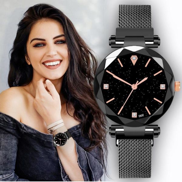 wristwatches women's fashion watch ladies stainless steel band starry sky luxury quartz female clock relogio xb40, Slivery;brown
wristwatches women's fashion watch ladies stainless steel band starry sky luxury quartz female clock relogio xb40, Slivery;brown