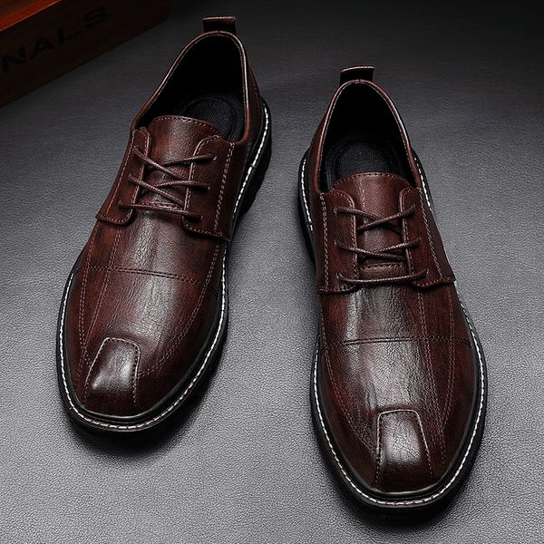 leather men's shoes england new fashion business casual shoes wedding party dress handmade oxford, Black
leather men's shoes england new fashion business casual shoes wedding party dress handmade oxford, Black