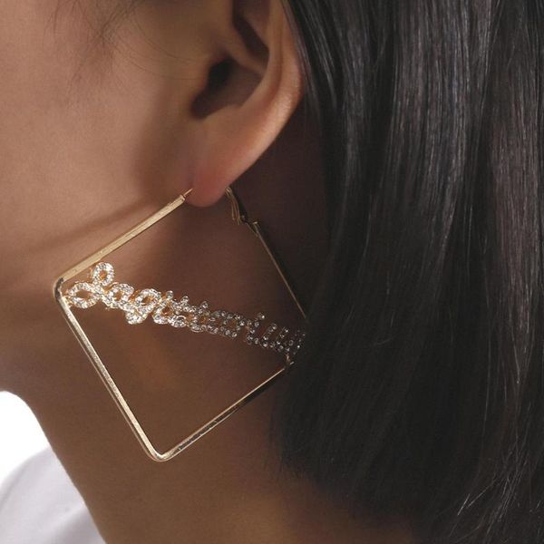2020 large rhombus earrings with crystal letter gold silver color big earrings for women fashion earing jewelry gift
2020 large rhombus earrings with crystal letter gold silver color big earrings for women fashion earing jewelry gift