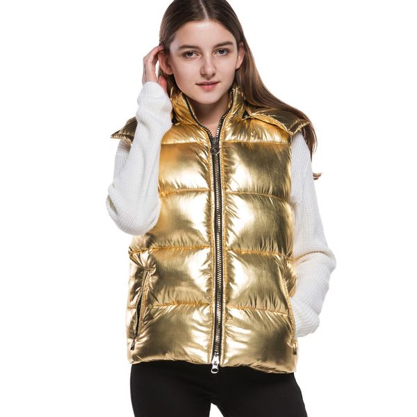 winter women cotton padded sleeveless hooded coat casual vest waistcoat 2xl solid gold outerwear casaco feminino, Black;white
winter women cotton padded sleeveless hooded coat casual vest waistcoat 2xl solid gold outerwear casaco feminino, Black;white
