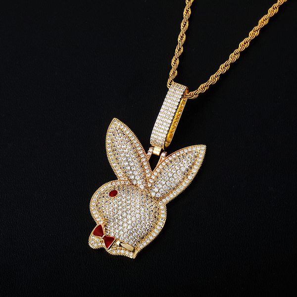 hip hop red eyed head pendant micro pave cubic zirconia pendant copper for gift 3mm rope chain, Silver 
hip hop red eyed head pendant micro pave cubic zirconia pendant copper for gift 3mm rope chain, Silver