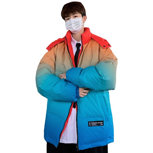 2020 new winter men's down jacket hooded fashion color gradient male down coat thick warm man clothing brand warm men parkas, Black
2020 new winter men's down jacket hooded fashion color gradient male down coat thick warm man clothing brand warm men parkas, Black