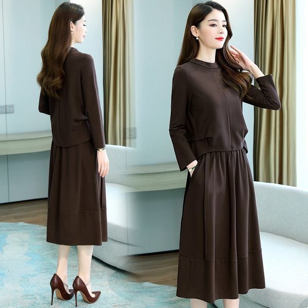 long-sleeved two-piece suit 2020 spring and autumn new dress able young casual fashion early autumn dress fashion ibuqc, Gray
long-sleeved two-piece suit 2020 spring and autumn new dress able young casual fashion early autumn dress fashion ibuqc, Gray