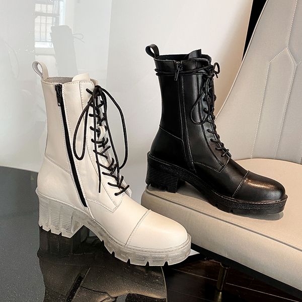 2020 party working winter shoes platform women ankle bots genuine leather platform chunky heels shoes woman, Black
2020 party working winter shoes platform women ankle bots genuine leather platform chunky heels shoes woman, Black