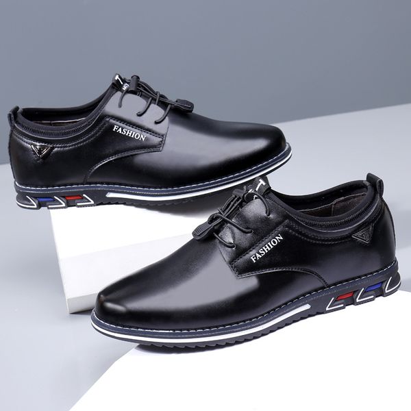 2020 new cross-border mens breathable casual shoes autumn new leather shoes lace-up large british non-slip mens casual shoes, Black
2020 new cross-border mens breathable casual shoes autumn new leather shoes lace-up large british non-slip mens casual shoes, Black