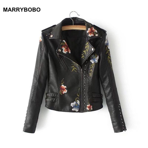 Spring Autumn Women Faux Leather PU Jacket Coat 2020 Casual Long Sleeve Tops Vintage Floral Embroidery Motorcycle Outerwear
Spring Autumn Women Faux Leather PU Jacket Coat 2020 Casual Long Sleeve Tops Vintage Floral Embroidery Motorcycle Outerwear