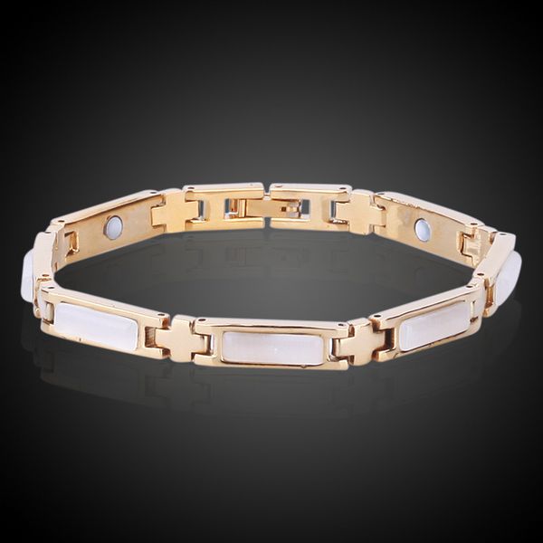link, chain fashion bracelet with magnet health care gift for men girls ladies energy bio wristband, Black
link, chain fashion bracelet with magnet health care gift for men girls ladies energy bio wristband, Black