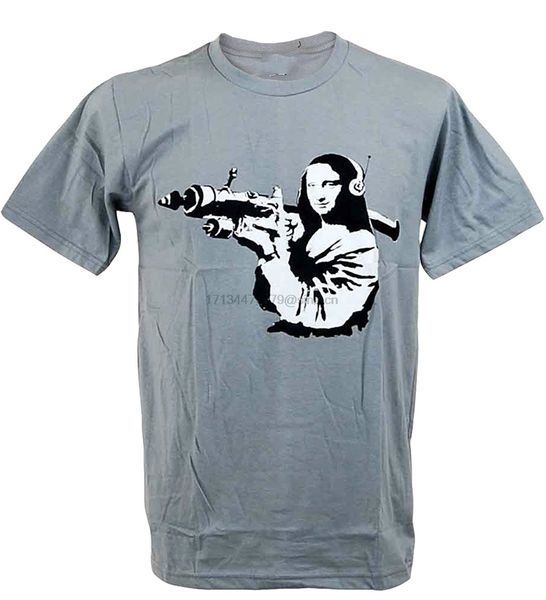 monalisa dj rpg banksy art men t-shirt